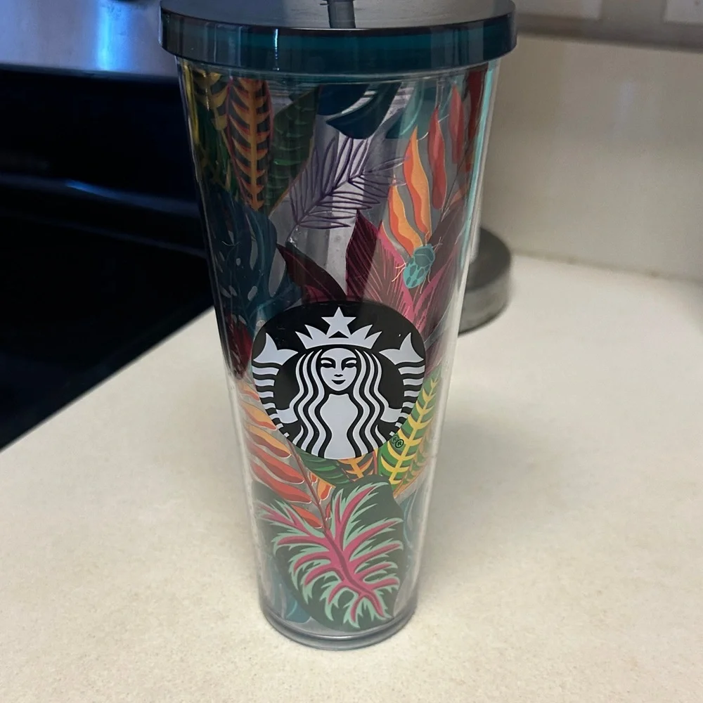 Starbucks Multicolor Leaf Tumbler